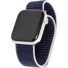 Ремешок для Apple Watch 42/44/45/49mm синий/хаки/серый из нейлона липучка