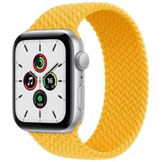 Ремешок для Apple Watch 42/44/45/49mm желтый из плетеного нейлона