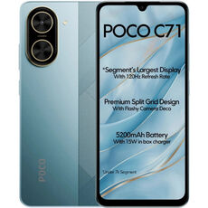 【未使用に近い】POCO C71 3/64gb 色:BLUE Технические характеристики: Xiaomi Poco C71 4/64Gb 4G Blue (Синий