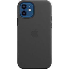 Задняя накладка для iPhone 12/12Pro MagSafe черная кожа Apple