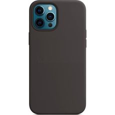 Задняя накладка для iPhone 12 Pro Max (6.7) MagSafe черная Silicone Case