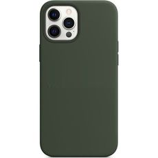 Задняя накладка для iPhone 12 Pro Max MagSafe зеленая кожа