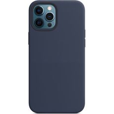 Задняя накладка для iPhone 12 Pro Max тёмный ультрамарин Silicone Case
