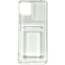 Задняя накладка для iPhone 12 прозрачная силикон с визитницей