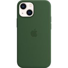 Задняя накладка для iPhone 13 Mini MagSafe Silicone Case зеленый клевер