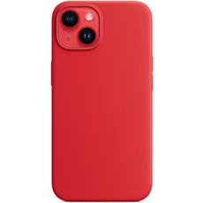 Задняя накладка для iPhone 14 6.1 MagSafe Silicone Case красная