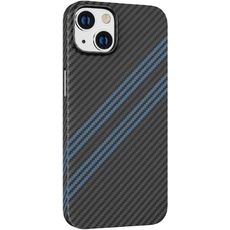 Задняя накладка для iPhone 14 черно-синяя Gave slim protective case