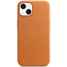 Задняя накладка для iPhone 14 MagSafe коричневая кожа