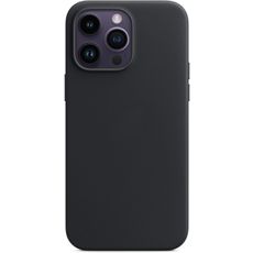 Задняя накладка для iPhone 14 Pro MagSafe черная кожа