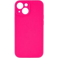 Чехол-накладка iPhone 15 Plus 6.7 розовая яркая с защитой камеры