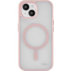 Чехол-накладка iPhone 15 Plus 6.7 uBear розовая Cloud Mag Case MagSafe