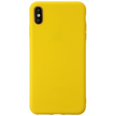 Задняя накладка для iPhone X/XS желтая кожа