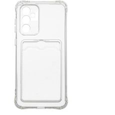 Задняя накладка для Samsung A25 5G прозрачная силикон с визитницей