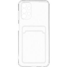Задняя накладка для Samsung A53 прозрачная силикон с визитницей