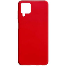 Задняя накладка для Samsung Galaxy A12 красная силикон