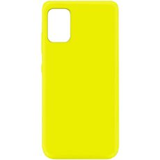 Задняя накладка для Samsung Galaxy A72 желтая Silicone