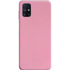 Задняя накладка для Samsung Galaxy M51 розовая силикон