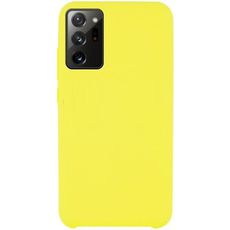 Задняя накладка для Samsung Galaxy Note 20 Ultra желтая Nano силикон