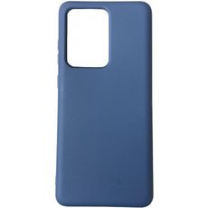 Задняя накладка для Samsung Galaxy S20 Ultra синяя силикон
