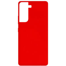 Задняя накладка для Samsung Galaxy S21+ красная NANO силикон