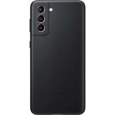 Задняя накладка для Samsung Galaxy S21+ Leather Cover черная
