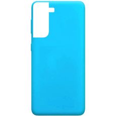 Задняя накладка для Samsung Galaxy S22 голубая Nano силикон