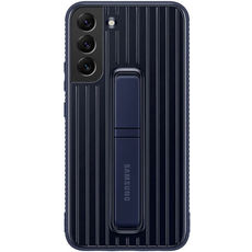 Задняя накладка для Samsung Galaxy S22+ Protective Standing Cover темно-синяя