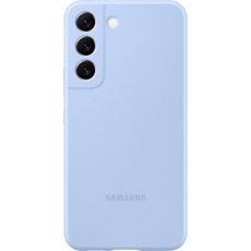 Задняя накладка для Samsung Galaxy S22 Silicone Cover голубая