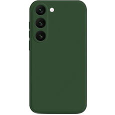 Задняя накладка для Samsung Galaxy S23 серо-зеленая Monarch силикон