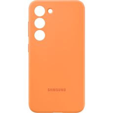 Задняя накладка для Samsung Galaxy S23 Silicone Case оранжевая