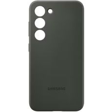 Задняя накладка для Samsung Galaxy S23 Silicone Case зеленая