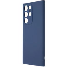 Задняя накладка для Samsung Galaxy S23 Ultra синяя Monarch силикон
