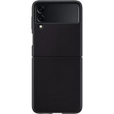 Задняя накладка для Samsung Galaxy Z Flip 3 Leather Cover чёрный (EF-VF711LBEGRU)