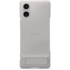    Sony Xperia 5 V Platinum Gray Style Cover with Stand