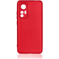 Задняя накладка для Xiaomi 12/12X красная силикон