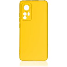 Задняя накладка для Xiaomi 12/12X желтая силикон