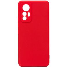 Задняя накладка для Xiaomi 12 Lite красная NANO силикон с закрытой камерой