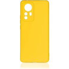 Задняя накладка для Xiaomi 12 Pro желтая силикон