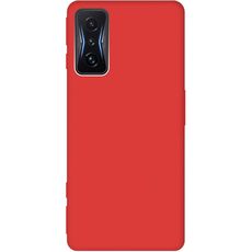 Задняя накладка для Xiaomi Poco F4 GT красная Nano силикон