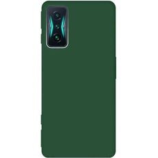 Задняя накладка для Xiaomi Poco F4 GT зеленая Nano силикон