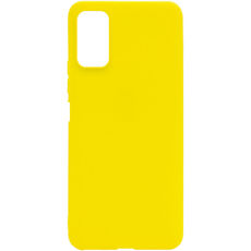 Задняя накладка для Xiaomi Poco M4 5G желтая Nano силикон