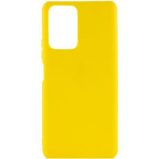 Задняя накладка для Xiaomi Poco M5 желтая Nano силикон