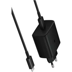 Сетевое зарядное устройство для Samsung 45W Type-C EP-TA845 5А+кабель черный оригинал