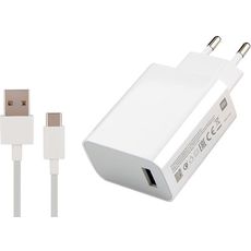 Блок Сетевого З/У XIAOMI USB+кабель 27W Quick Charge 4.0 White