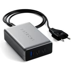 Сетевое зарядное устройство Satechi 100W Type-C x2/USB-A PD GaN Power серый