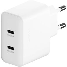 Сетевое зарядное устройство uBear 2 ports Type-C Wall charger Motion 67W Белый для Apple