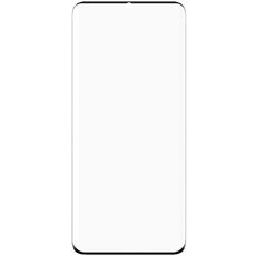 Защитное стекло для Samsung Galaxy S21 Ultra чёрное ПОЛНОЕ активный закрытый отпечаток