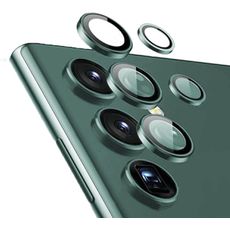 Защитное стекло для Samsung S23 Ultra ДЛЯ КАМЕРЫ зеленый ободок
