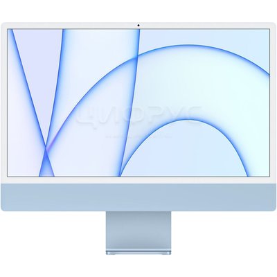 Apple iMac 24 2021 (M1, RAM 8GB, SSD 512GB, 8-CPU, 8-GPU, MacOS) Blue (MGPL3) - 
