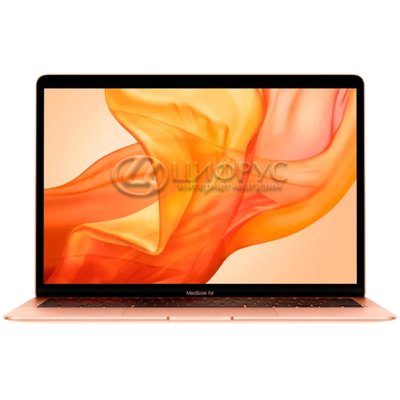 Apple MacBook Air 13 дисплей Retina с технологией True Tone Early 2020 (Intel Core i3 1100MHz/13.3/2560x1600/8GB/256GB SSD/DVD нет/Intel Iris Plus Graphics/Wi-Fi/Bluetooth/macOS) Gold (MWTL2RU/A) - Цифрус